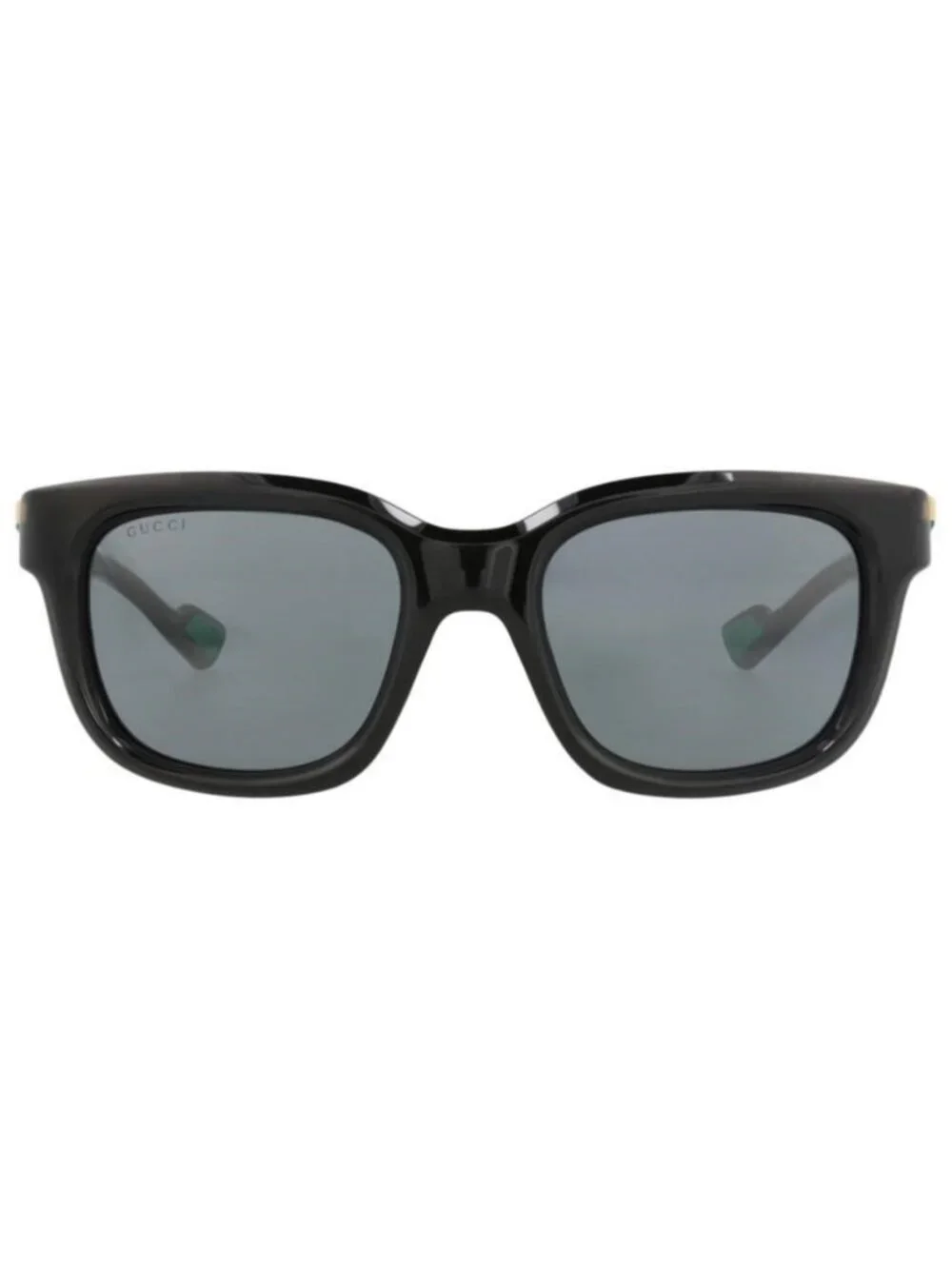 New Gucci Mens Square/Rectangle Black Black Grey Fashion Designer Sunglasses